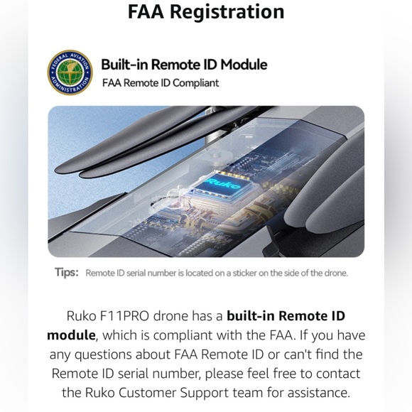 Ruko Eye in the Sky F11 Pro Drone 4K UHD camera FAA compliant - Picture 9 of 12